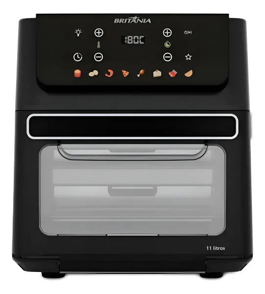 Fritadeira Air Fryer Oven Britânia 11 Litros 8 Funções 1800W BAF11A