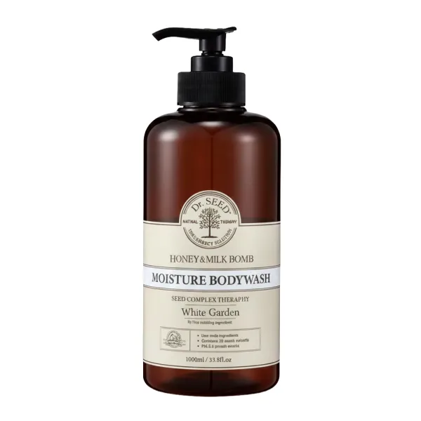 Sabonete Líquido Dr. Seed Moisture Bodywash Honey & Milk Bomb - 1L - White Garden