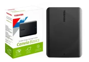 HD Externo Toshiba Disco rígido externo Portátil USB 3.0 Toshiba Canvio Basics HDTB510XK3AA 1TB