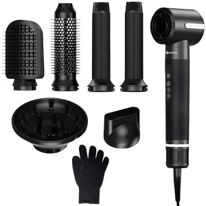 Kit de Secador e Modelador Mox MO-PH71 - 7 em 1 - 37W - 220V 50/60Hz - Preto