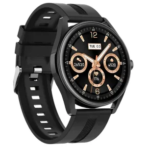 Smartwatch G-Tide R3 - Bluetooth - A prova d'água - Com Pulseiras Extra - Preto