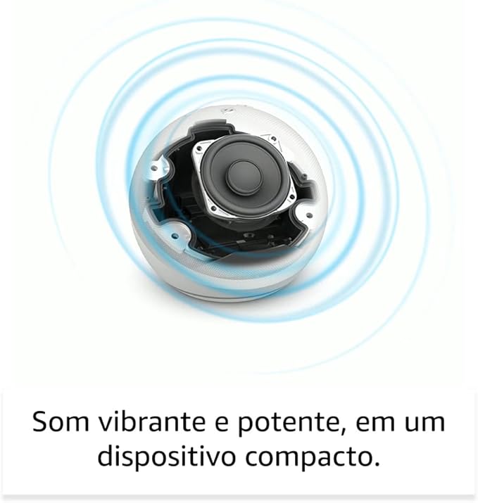 Echo Dot (Geração mais recente) | Smart speaker com Alexa, som vibrante e potente, Wi-Fi e Bluetooth |