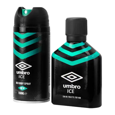 Kit Perfume + Body Spray Umbro Ice - Masculino - 100ML + 150ML