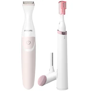 Depilador Elétrico Philips Bikini Trimmer Tondeuse Bikini 2000 Series BRT387/90 - Pilha AA/AAA - Branco