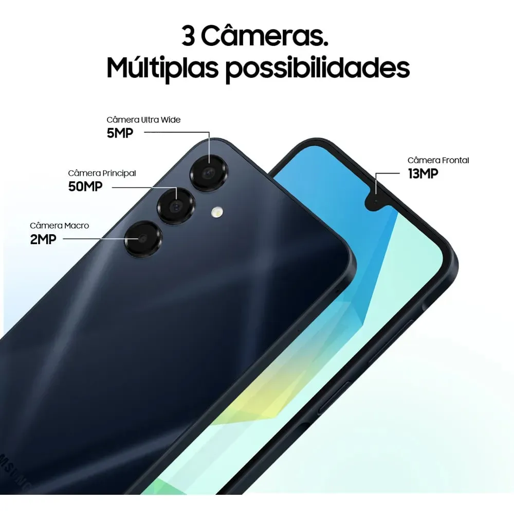 Smartphone Samsung Galaxy A16 5G – 128GB 4GB RAM Preto