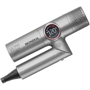 Secador de Cabelo Mondial SCP-JU-04-US Ultra Sonic Edição Limitada - 1600W - 110V - Cinza