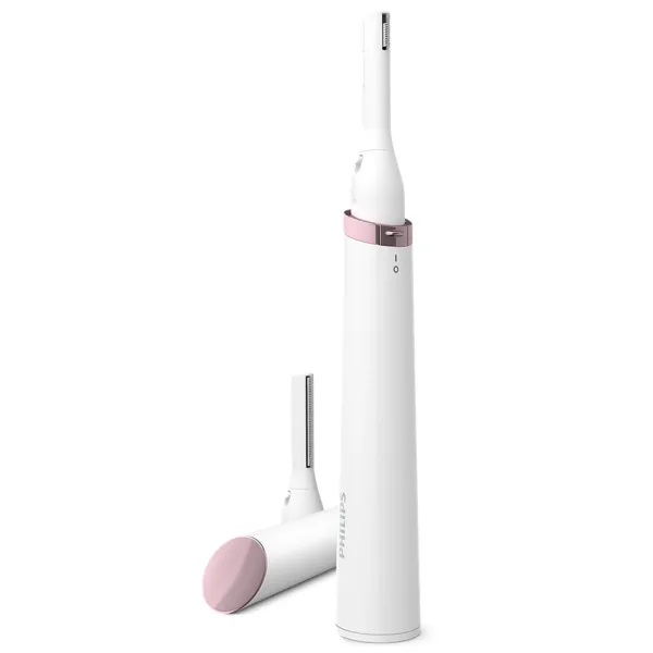 Depilador Nasal Elétrico Philips HP6389 - Facial/Corporal - Pilha AAA - Branco e Rosa