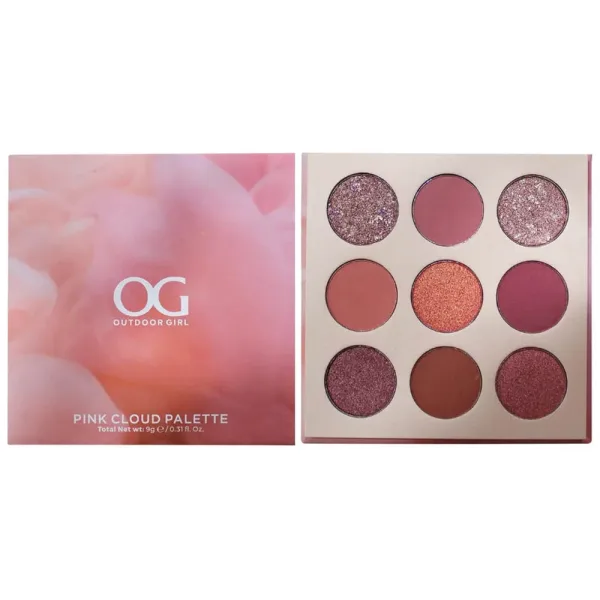 Paleta de Sombras Outdoor Girl Pink Cloud Palette DE7277 - 9 Cores - 9Gr