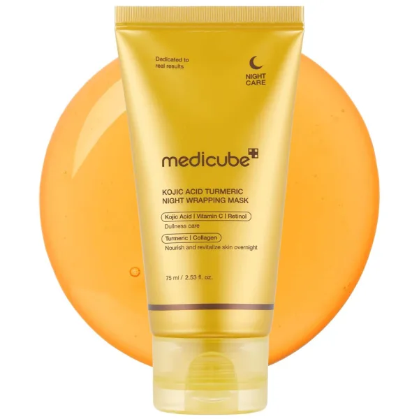 Máscara Facial em Gel Medicube Kojic Acid Turmeric Night Wrapping Mask - 75mL
