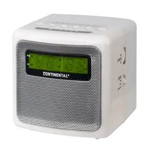 Rádio Relógio Continental 7915 - AM/FM - BiVolt - Branco