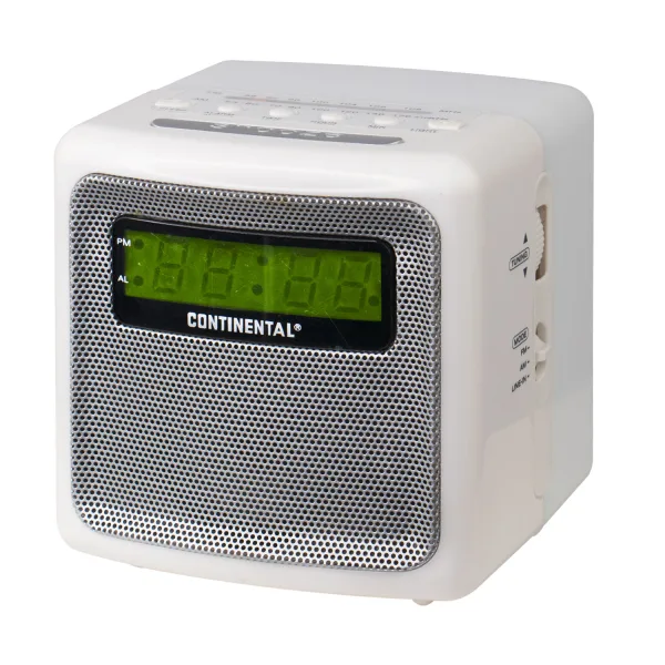 Rádio Relógio Continental 7915 - AM/FM - BiVolt - Branco