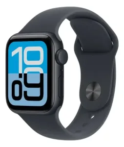 Apple Watch SE 3 GPS ? Caixa meia-noite de alumínio ? 40 mm ? Pulseira esportiva meia-noite ? P/M