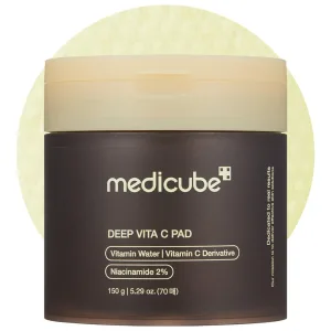 Almofadas Tônicas Faciais Medicube Deep Vita C Pad - 150Gr