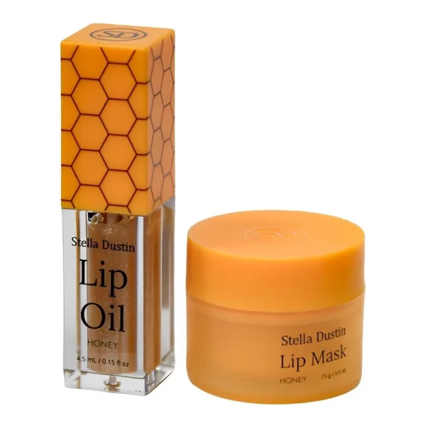 Kit Stella Dustin Honey - Lip Oil 4.5ML + Lip Mask 15G