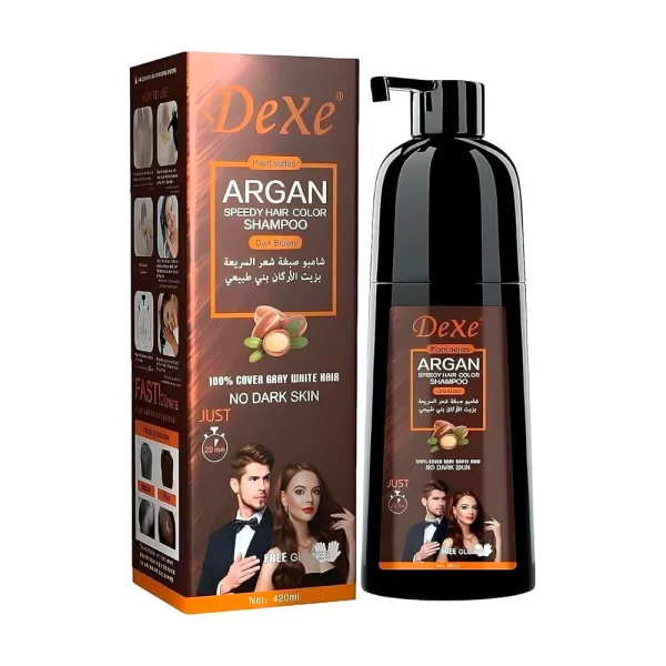 Shampoo Dexe Argan Speedy - Para Coloração Capilar - 420mL - Light Brown
