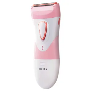 Depilador Elétrico Philips SatinShave HP6306 - 2x Pilha AA - Branco e Rosa