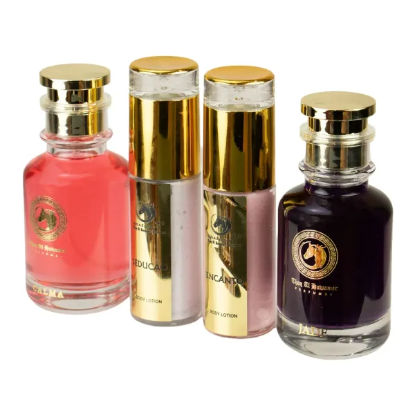 Kit Thoq Al Hawamer Jardim Secreto - 4 em 1 - Perfume + Loção Corporal - Feminino - 4x 100ML
