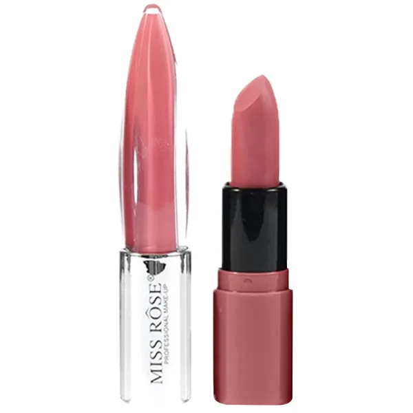 Batom 2 em 1 Miss Rôse Matte 006H48 - #202 - 4Gr + 4Gr