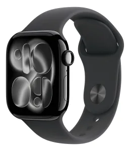 Apple Watch Series 11 GPS - Caixa preta brilhante de alumínio – 42 mm - Pulseira esportiva preta