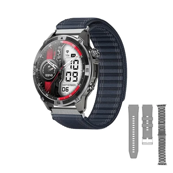 SmartWatch G-Tide R6 Pro - Bluetooth - A prova d'água - Com Pulseiras Extra - Cinza