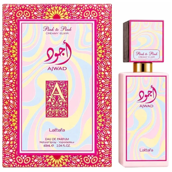 Perfume Lattafa Ajwad Pink to Pink Creamy Elixir - Eau de Parfum - Feminino - 60ML