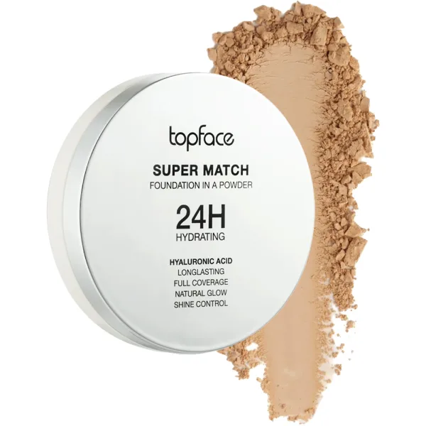 Base em Pó TopFace Super Match Foundation In A Powder PT269 - 008 Tan Natural - 10Gr