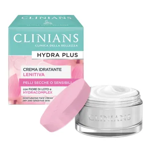 Creme Hidratante Facial Clinians Hydra Plus Lenitiva - Com Fiore Di Loto e Hydracomplex - 50mL