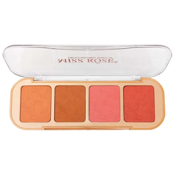 Paleta de Blush Miss Rôse 7004-052Y2 - #02 - 14Gr - 4 Cores