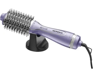 Escova Secadora Mondial ES-21 - 1300W - 2 Em 1 - BiVolt - 50/60Hz - Roxo