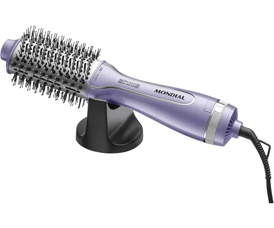 Escova Secadora Mondial ES-21 - 1300W - 2 Em 1 - BiVolt - 50/60Hz - Roxo