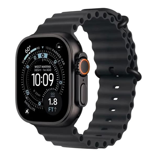 Apple Watch Ultra 3 MF0J4/LW - Bluetooth - Wi-Fi + E-SIM - 49mm - GPS - Black Titanium/Black Ocean Band