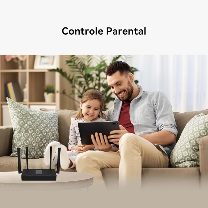 Roteador, HUAWEI WiFi AX3S, Wi-Fi 6 Plus 3000MPS, Vizualização de diagnósticos WI-Fi, Controle dos Pais, Preto