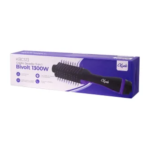 Escova Secadora Krab KBCS13 - 1300W - 3 Em 1 - BiVolt - Preto e Lilas