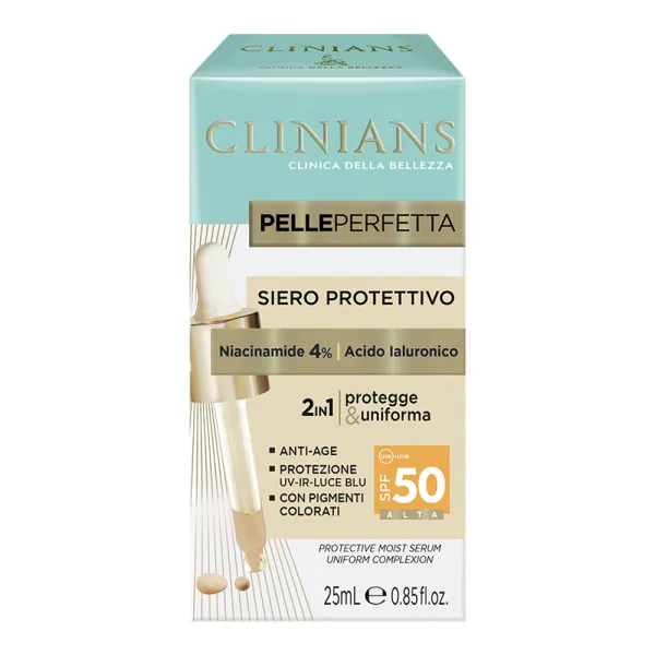 Sérum Facial Clinians Pelle Perfetta - Siero Protettivo - 50 SPF- 25mL