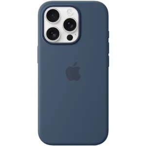 Capa Protetora Apple Leather Case Magsafe - Para Iphone 16 Pro - Couro - Azul
