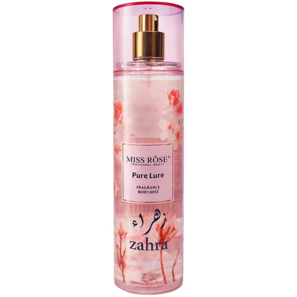Colônia Body Mist Miss Rôse - 250ML - Zahra Pure Lure