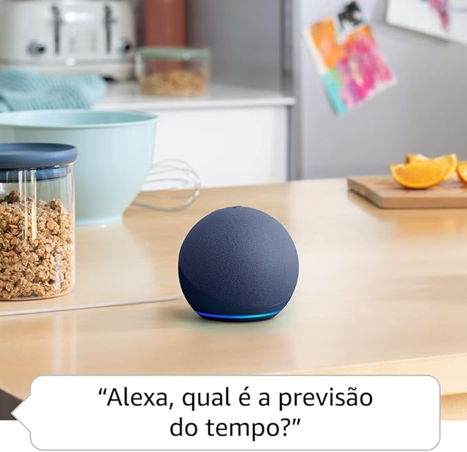 Echo Dot (Geração mais recente) | Smart speaker com Alexa, som vibrante e potente, Wi-Fi e Bluetooth |