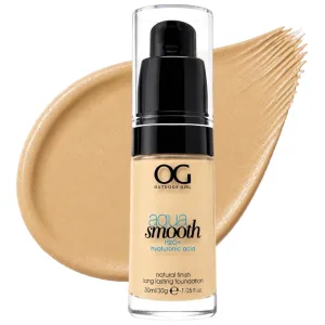 Base Líquida Outdoor Girl Aqua Smooth H20+ Hyaluronic Acid FS5209 - Nro 4.5 Warm Beige - 30ML