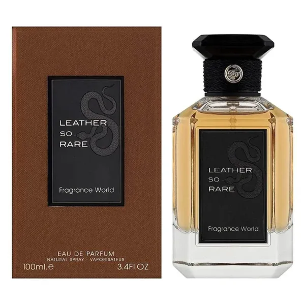 Perfume Fragrance World Leather So Rare - Eau de Parfum - Unissex - 100ML