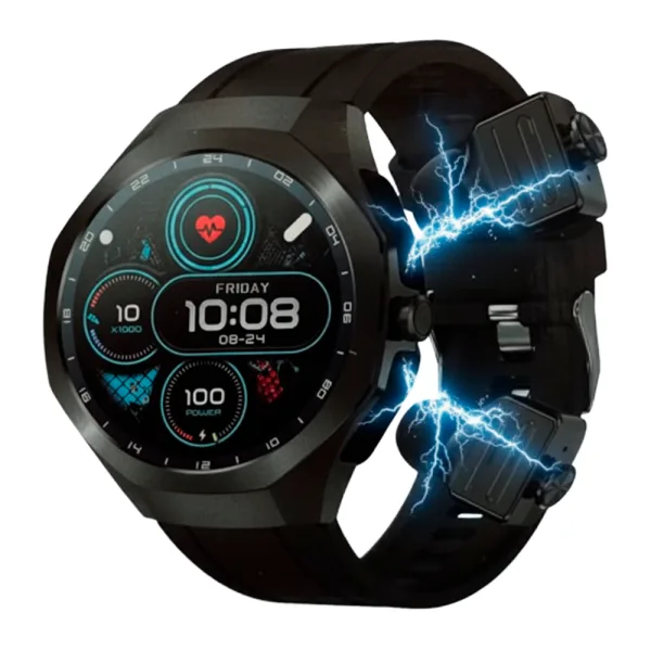 SmartWatch G-Tide R9 Edge - Bluetooth - À Prova D'água - Com Pulseiras Extra - Cinza