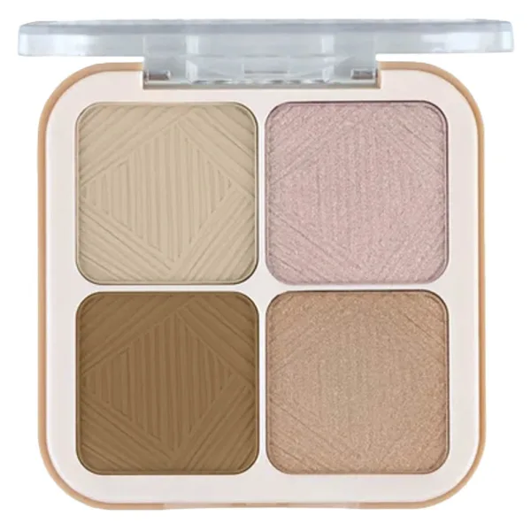 Paleta de Sombras Miss Rose Professional Make-Up 7003-070N3 - 4 Cores - 12Gr