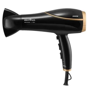 Secador de Cabelo Britania BSC2250 - 2100W - Bivolt - Preto e Dourado