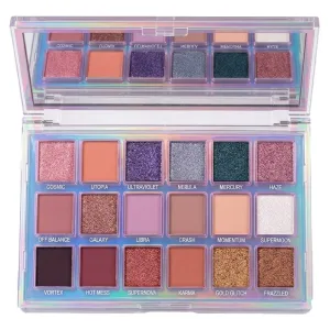 Paleta de Sombras Miss Rose 18-Color Eyeshadows Pan 7001-001M - 18 Cores - 21Gr