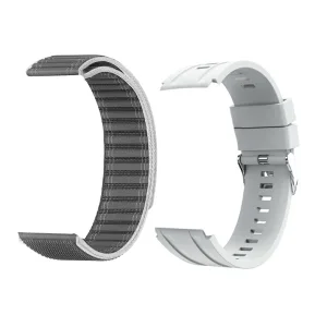 SmartWatch G-Tide R8 Pro - Bluetooth - A prova d'água - Com Pulseiras Extra - Prata