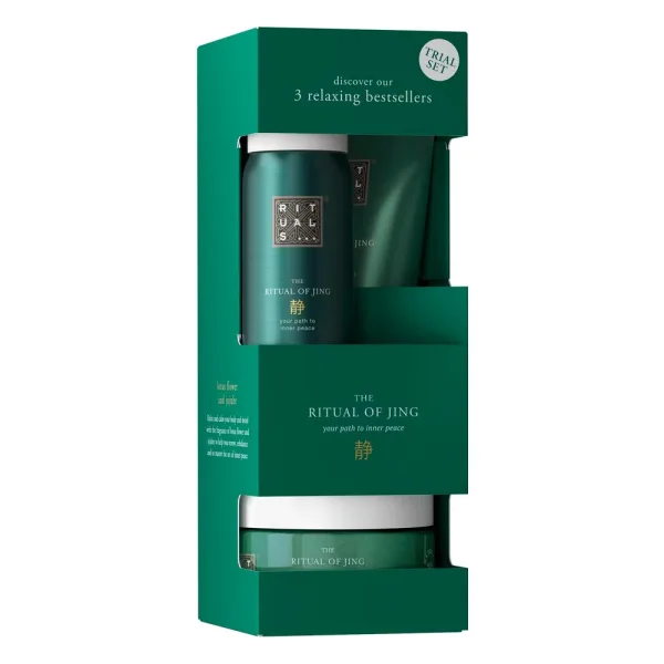 Kit de Banho Rituals The Ritual of Jing - Esfoliante Corporal 125GR + Creme Corporal 70ML + Gel de Banho Espumante 50ML