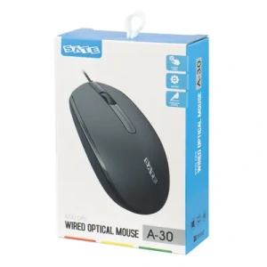 Mouse Satellite A30 - Com Fio - 1000DPI - Preto