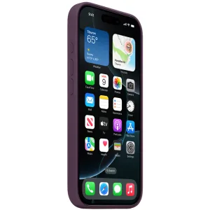 Capa Protetora Apple Leather Case Magsafe - Para Iphone 16 Pro - Couro - Roxo