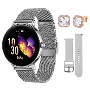 SmartWatch G-Tide Q2 Pro Classy - Bluetooth - À Prova D'água - Prata