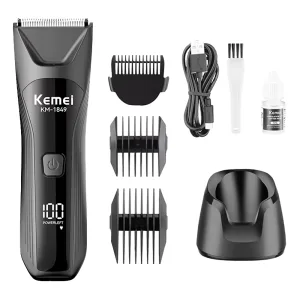 Máquina de Cortar Cabelo Kemei Professional Secret Trimmer KM-1849 - Recarregável - Preto