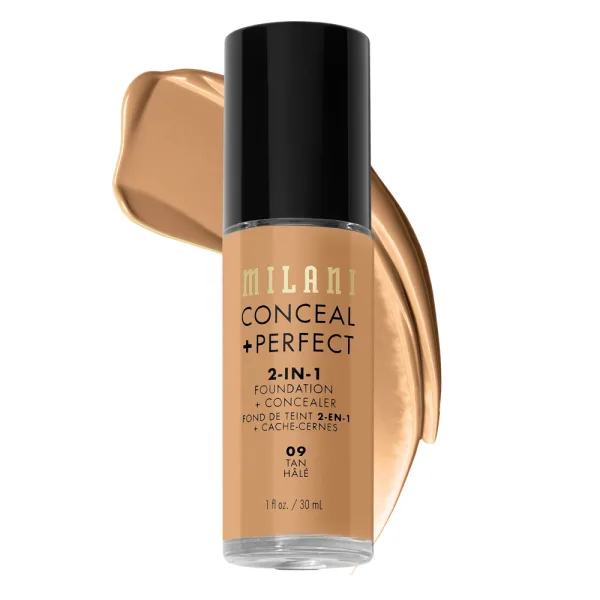 Base + Corretivo Milani MPCF-09 - 2 em 1 - Tan - 30mL